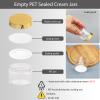 YANCAER 12-Pack 40 ml Plastic Jars with Gold Screw-Top Lids, Transparent Round Cosmetic Jars, 50 mm x 39 mm, DIY view 3