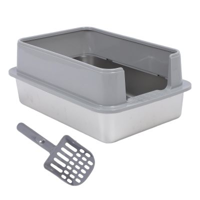 HEEPDD Stainless Steel Cat Litter Box XL