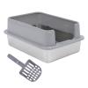 HEEPDD Stainless Steel Cat Litter Box XL view 1
