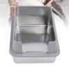 HEEPDD Stainless Steel Cat Litter Box XL view 2