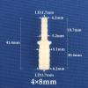 BCOMFY 5-Piece 4–12 mm Plastic Straight Connectors for Aquarium Air Pumps, Aerators, and Garden Irrigation, Hose Reducer Couplings (4–8 mm, 20 pcs) view 2