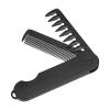 Foldable Travel Hair Comb for Men, Antistatic, Portable, Fine- and Wide-Tooth view 1