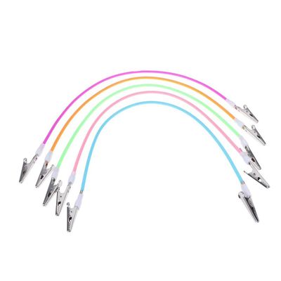 5-Pack Silicone and Iron Napkin Clips for Adults