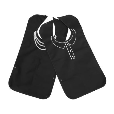 VALICLUD 2-Pack Waterproof Adult Bibs, Grease-Resistant, Quick-Drying