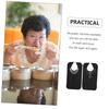 VALICLUD 2-Pack Waterproof Adult Bibs, Grease-Resistant, Quick-Drying view 3