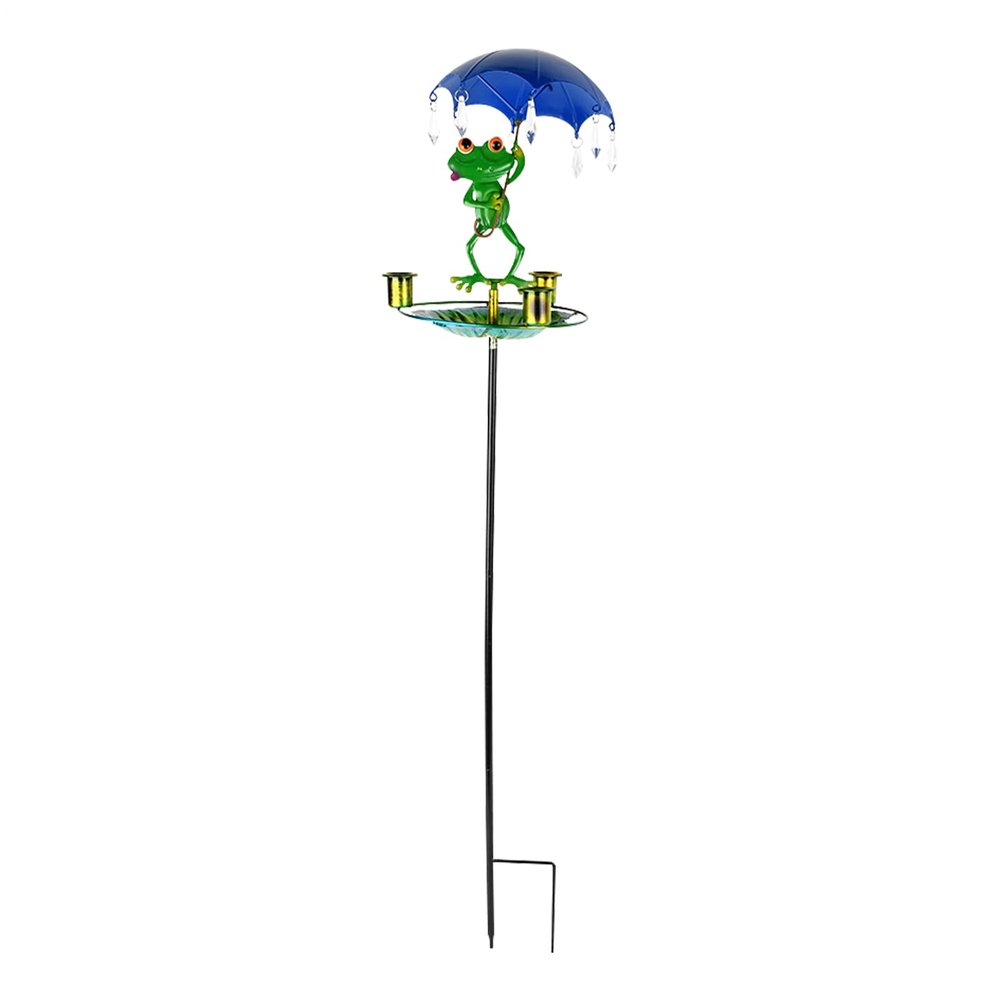 Antique-Style Metal Hummingbird Feeder and Freestanding Bird Bath