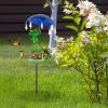 Antique-Style Metal Hummingbird Feeder and Freestanding Bird Bath view 2