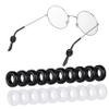 DIYEAH Round Silicone Anti-Slip Rings for Eyeglass Temple Ends, 10 Pairs view 1