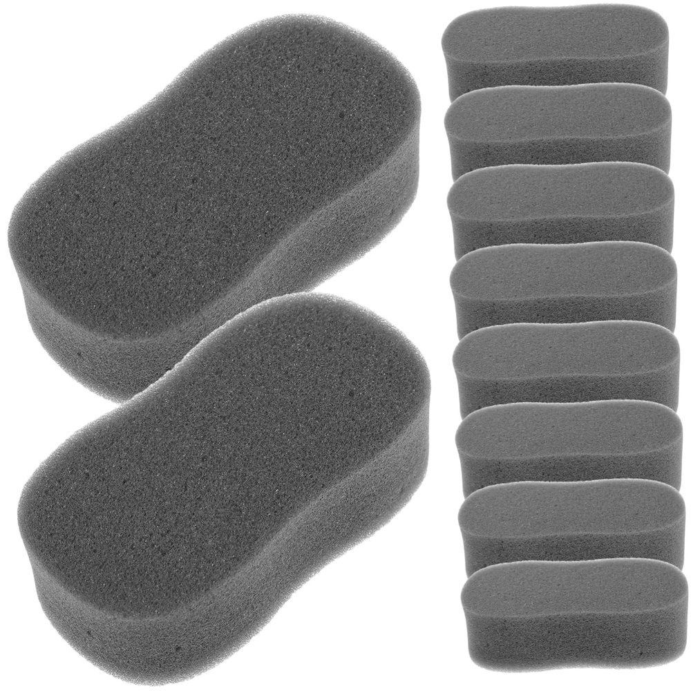 Black Haircut Neck-Cleaning Sponge, 10-Pack