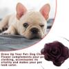 Zymoplas Dog Charm with Fine Workmanship, Elastic Band Design, Cat Bow, Dark Purple view 3