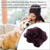 Zymoplas Dog Charm with Fine Workmanship, Elastic Band Design, Cat Bow, Dark Purple view 4
