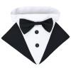 Drool Bib for Cats and Dogs, Wedding and Party Collar with Western Suit for Puppies view 1