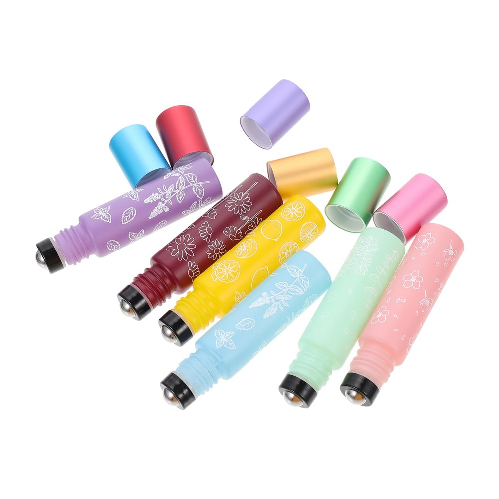 OATIPHO 10 mL Glass Roller Bottles, 6-Pack, Refillable
