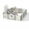 Foldable Astronaut Playpen with Play Mat and Slide (A14+2) view 1
