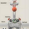 Foldable Astronaut Playpen with Play Mat and Slide (A14+2) view 3