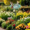 Metal Outdoor Garden Bird Bath with Feeder view 4