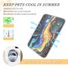 Psychedelic Nights Self-Cooling Summer Pet Mat for Medium Dogs and Cats, Size M view 4