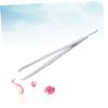 Gogogmee Multifunctional Stainless Steel Eyebrow Tweezers, Silver view 2