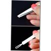 Gogogmee Multifunctional Stainless Steel Eyebrow Tweezers, Silver view 3