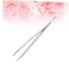 Gogogmee Multifunctional Stainless Steel Eyebrow Tweezers, Silver view 4