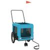 Blue and Black Dog Bike Trailer, Oxford Fabric and Iron view 4
