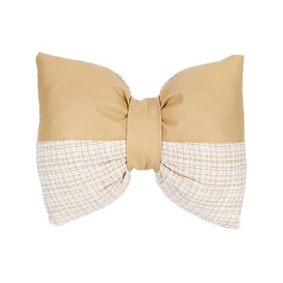 XUCZHAI Car Headrest Pillow with Bow, Beige, M
