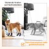 2 Pairs of Anti-Slip Dog Socks with Adjustable Straps for Indoor or Outdoor Use (Gray, L) view 2
