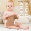 Bearmoss 10-Pack Baby Muslin Washcloths, 100% Cotton, Soft Burp Cloths, Breathable and Highly Absorbent, 25 x 25 cm, Pink/Brown view 2
