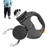 Double Dog Retractable Rope Leash for Pets, Walking Lead view 1