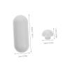 SEWACC 12-Piece Toilet Seat Bumper Pad Set, Self-Adhesive Rubber Protectors with Spacers view 2