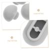 SEWACC 12-Piece Toilet Seat Bumper Pad Set, Self-Adhesive Rubber Protectors with Spacers view 3
