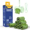 PawView Rollable Dog Waste Bag Dispenser with 7 Rolls (105 Bags) view 1