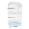 DTACBNEUZ Multifunctional Bird Cage with Drawer Tray, Multiple Doors, White view 1