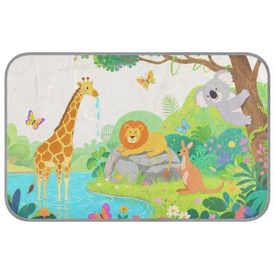 Self-Cooling Gel Mat for Dogs and Cats, Lion and Giraffe Cartoon Design