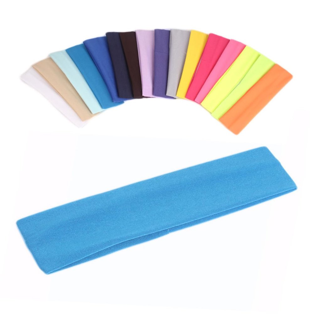 GALPADA 28-Piece Elastic Women's Hairbands for Shower and Makeup, Breathable Headbands in Various Colors