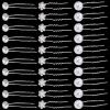NICENEEDED 30-Piece Rhinestone Flower Hairpins for Brides view 1