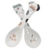 Toyvian Ceramic Pet Feeding Spoons, 2 Pieces, Portable, Assorted Styles view 1