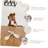 Toyvian Ceramic Pet Feeding Spoons, 2 Pieces, Portable, Assorted Styles view 4