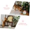 Abaodam Automatic Ceramic Pet Water Fountain, 1 L, Energy-Saving, Cartoon Mushroom Shape view 2