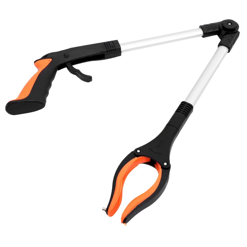 Veemoon Foldable Trash Picker with Non-Slip Grip, Aluminum Alloy and ABS, for Seniors