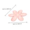 Flower-Shaped Plastic Feeding Bowl with Six Compartments, Pink view 2