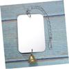 VICASKY Metal Parrot Cage Mirror with Bell, 8 x 12 cm, 1 Piece view 4