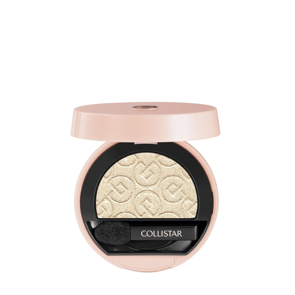 Collistar Flawless Compact Eyeshadow, Long-Lasting Eye Makeup, Soft Texture, Multi-Finish, Easy to Blend, 500 Ivory Satin, 3 g