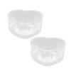 Toddmomy 2-Pack Glass Bowls with Splash Guard for Hamsters and Chinchillas view 1