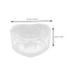 Toddmomy 2-Pack Glass Bowls with Splash Guard for Hamsters and Chinchillas view 2