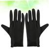 CALLARON Black Cotton Gloves, Size S, 12 Pairs, for Work and Protection view 2