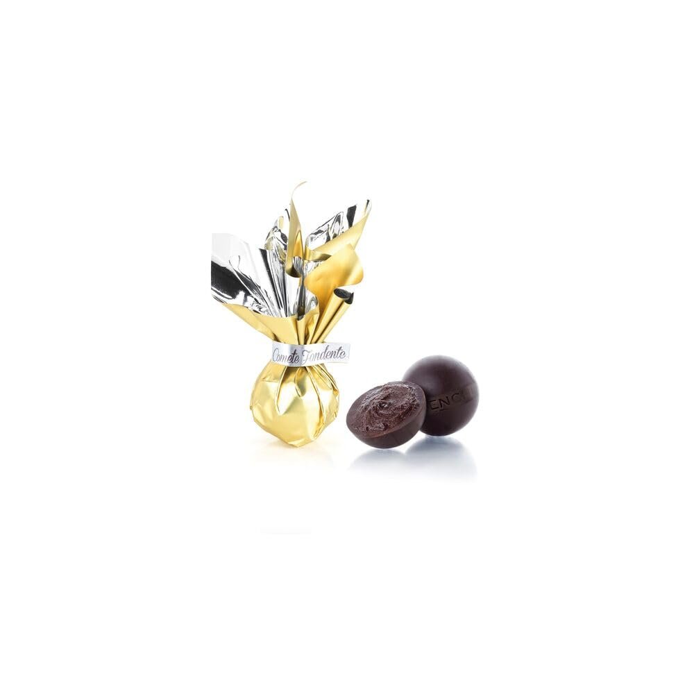 Venchi Cometa Oro, 1 kg Extra-Dark Chocolate Pralines, 75%, Gluten-Free Christmas Place Card Holder