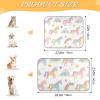 Amooorous Self-Cooling Pet Bed with Cartoon Rainbow Unicorn Design, Summer Cooling Dog Bed for Rabbits and Outdoor Use view 2
