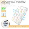 Amooorous Self-Cooling Pet Bed with Cartoon Rainbow Unicorn Design, Summer Cooling Dog Bed for Rabbits and Outdoor Use view 4