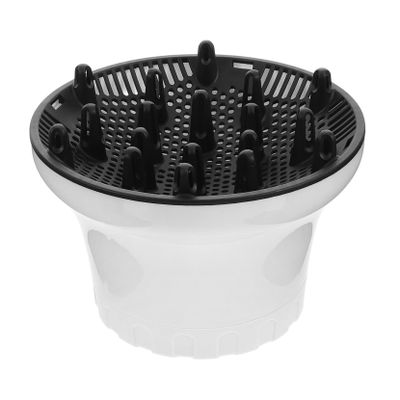 Hair Dryer Diffuser Attachment with Large Hood for Curls, PC, White
